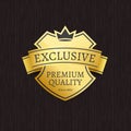 Exclusive Premium Quality Golden Crowned Label