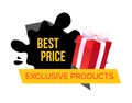 Exclusive Products, Best Choice and Price in Shop Royalty Free Stock Photo