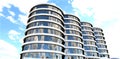 An exclusive project of an elite multi-apartment complex, consisting of four identical towers connected to each other. Full glass