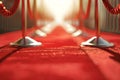 Concept Red Carpet Event, Top Exclusive red carpet event for top artists or luxury gala premier Royalty Free Stock Photo