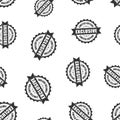 Exclusive rubber stamp seamless pattern background. Business con Royalty Free Stock Photo