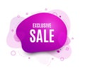 Exclusive Sale. Special offer price sign. Vector Royalty Free Stock Photo