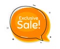 Exclusive Sale. Special offer price sign. Vector Royalty Free Stock Photo
