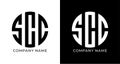 Exclusive SCC Letter Monogram Logo for Leading Brands Royalty Free Stock Photo
