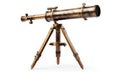 Exclusive Snapshot Antique Telescope Design on White Background