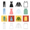 Exclusive, textiles, atelier and other web icon in different style., model, fashion, accessories, icons in set