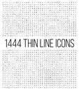 Exclusive 1444 thin line icons set. Royalty Free Stock Photo