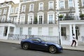 Chelsea district in London with luxury houses and cars and famous residents living here Royalty Free Stock Photo