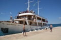 Excursion boat near island Cres