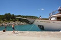 Excursion boat near island Cres