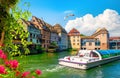 Excursion boat In Strasbourg Royalty Free Stock Photo