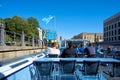 Excursion boat with tourists in Berlin