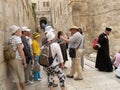 Excursion group before the temple of the Lord's Coffin on the Mo