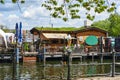 Excursion restaurant on the banks of the Spree river in the Treptow district of Berlin