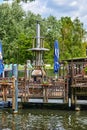 Excursion restaurant on the banks of the Spree river in the Treptow district of Berlin