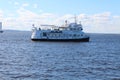 Excursion ship in Gulf of Finland near Kronstadt