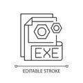 EXE file pixel perfect linear icon