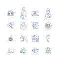 Execution capacity line icons collection. Productivity, Efficiency, Output, Performance, Capacity, Capability