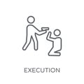 Execution linear icon. Modern outline Execution logo concept on