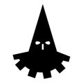 Executioner hangman icon black color illustration flat style simple image