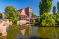 Executioner`s bridge in Nuremberg, Germany Royalty Free Stock Photo