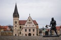 Executioner statue on main square of Bardejov, Slovakia