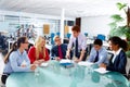 Executive business people team meeting at office Royalty Free Stock Photo