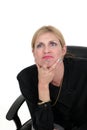 Executive Business Woman Thinking 5 Royalty Free Stock Photo