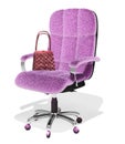 Executive chair gender. 3D Illustration