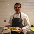 Executive Chef Will Nacev in the kitchen of newest Micheline Star Chef Daniel Boulud`s restaurant Le Pavillon in Midtown Manhattan