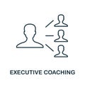 Executive Coaching icon. Line style element from community management collection. Thin Executive Coaching icon for templates,