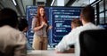 Executive Coder Gives Presentation To Diverse Team Royalty Free Stock Photo