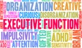 Executive Function ADHD Word Cloud