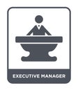 executive manager icon in trendy design style. executive manager icon isolated on white background. executive manager vector icon
