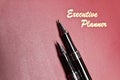 Executive Planner And Pen Series II Royalty Free Stock Photo