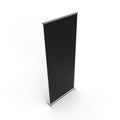 Executive Pull up Banner with a black brandable canvas.