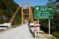 Exequiel Gonzales Bridge - Carretera Austral - Chile Royalty Free Stock Photo