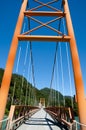 Exequiel Gonzales Bridge - Carretera Austral - Chile Royalty Free Stock Photo