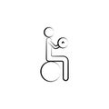 Exercise, alternative medicine icon. Element of alternative medicine icon for mobile concept and web apps. Thin line Exercise,