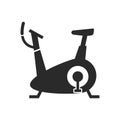 Exercise bicycle fitness icon