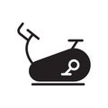 Exercise Bike glyph vector icon isolated Royalty Free Stock Photo