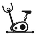 Exercise bike icon, simple style