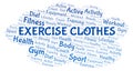 Exercise Clothes word cloud