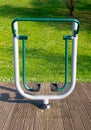 Exercise equipment in a park Royalty Free Stock Photo