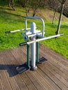 Exercise equipment in a park Royalty Free Stock Photo