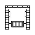 Exercise frame Line Style vector icon which can easily modify or edit Royalty Free Stock Photo