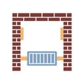 Exercise frame  Line Style vector icon which can easily modify or edit Royalty Free Stock Photo