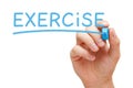 Exercise Handwritten With Blue Marker Royalty Free Stock Photo