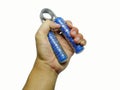 Exercise machine that squeezes the hand Royalty Free Stock Photo