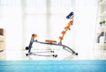 Exercise machines sit-ups at the home